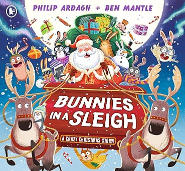 Bunnies in a sleigh
