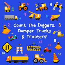 Count the Diggers, Dumper Trucks & Tractors