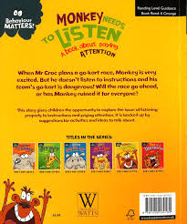 Behaviour Matters: Monkey Needs To Listen- A Book About Paying Attention
