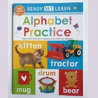 READY SET LEARN WORKBOOKS : ALPHABET PRACTICE  (Wipe and clean)