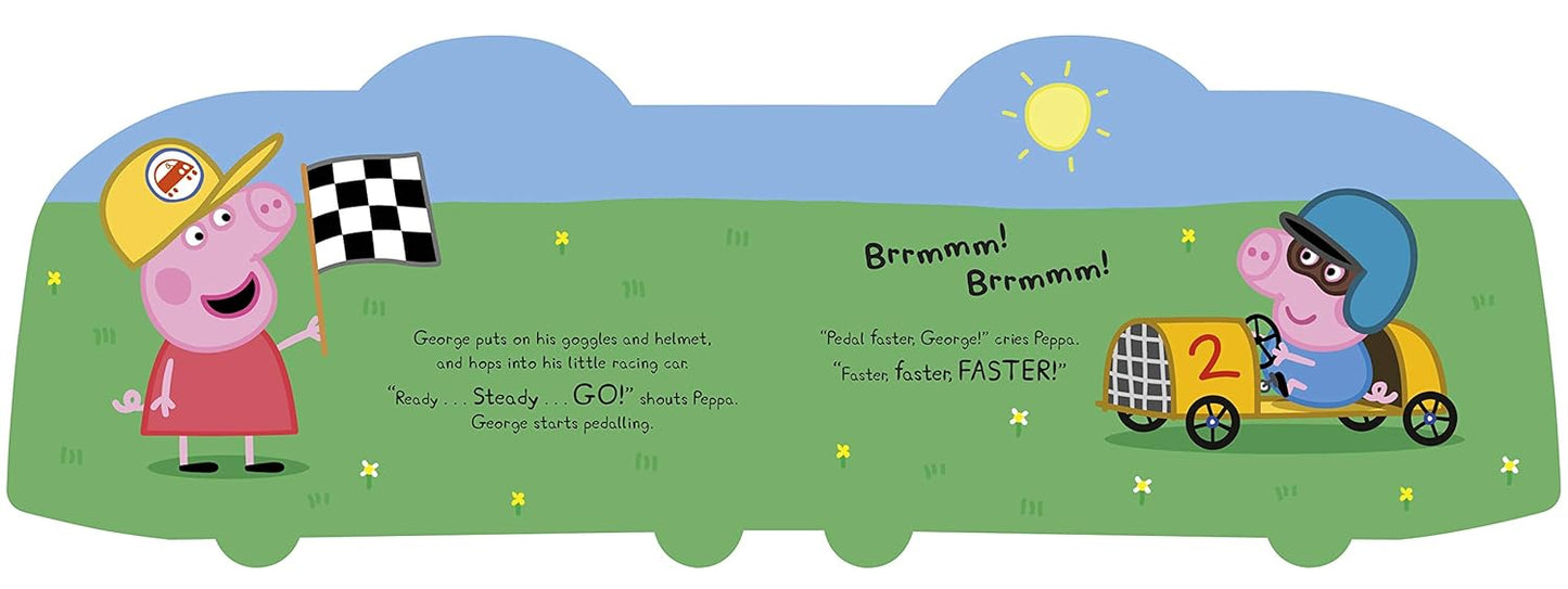 Peppa Pig: Slow Down, George! [Board book]