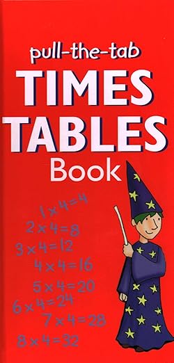 Pull-the-Tab Times Table Book: Interactive Times Tables from 1 to 12