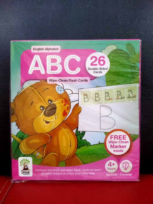 ABC wipe and clean Flash card by Dream books publishures