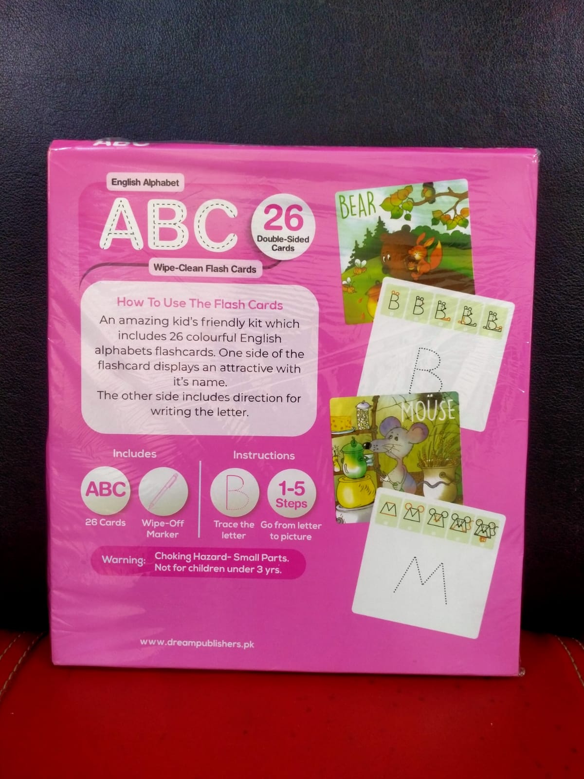 ABC wipe and clean Flash card by Dream books publishures