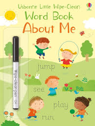 Usborne Little Wipe-Clean About Me Word Book