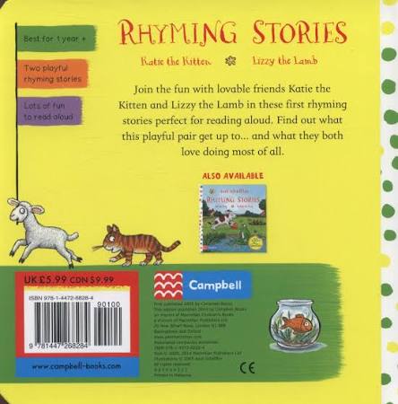 Rhyming Stories: Katie the Kitten and Lizzy the Lamb (Board book)
