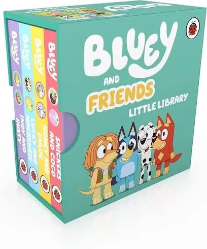 Bluey and Friends Little Library (4 Little books inside)