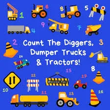 Count the Diggers, Dumper Trucks & Tractors