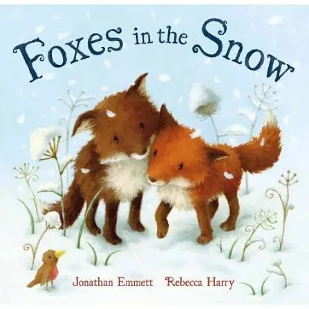 Foxes in the snow - book