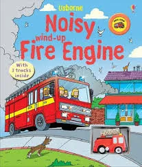 Noisy Wind-up Fire Engine - (Board book)