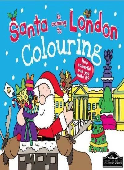 Santa is Coming to London Colouring