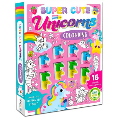 Super Cute Unicorns Colouring (Book and Crayon Set)