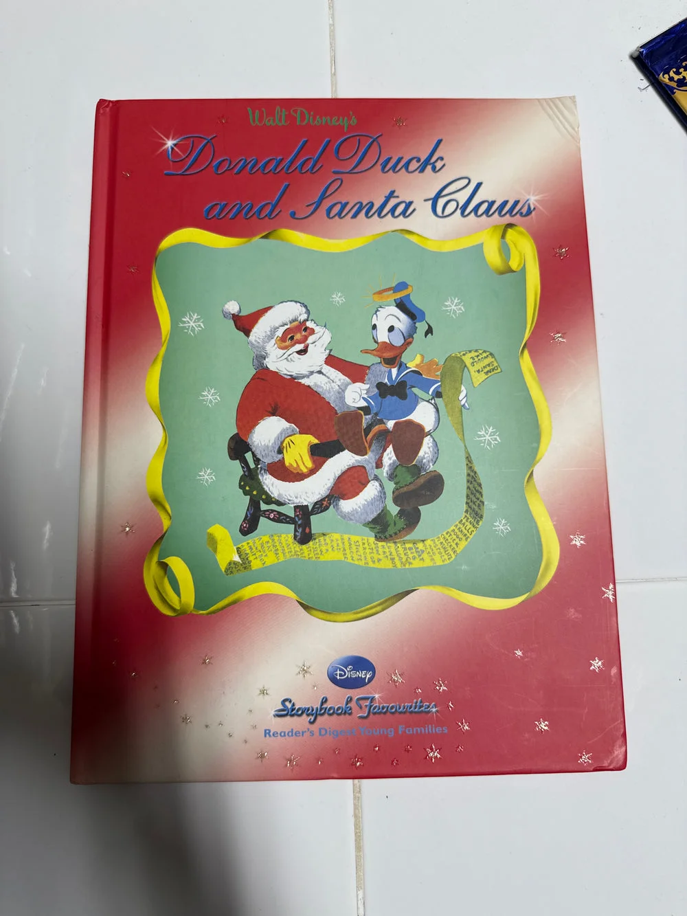 Walt Disneys Donald Duck and Santa Claus